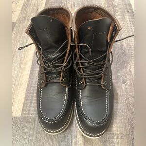 Men’s BLACK RED WING BOOTS size 8